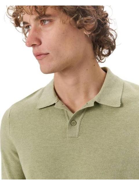 POLO CUELLO ABIERTO VERDE PISTACHE D.E.E.P SELECTION - Imagen 3