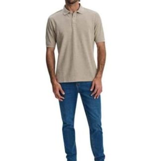 POLO CUELLO CAMISERO BEIGE NEXT CO