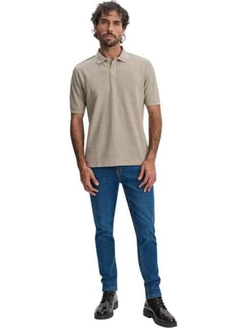 POLO CUELLO CAMISERO BEIGE NEXT CO
