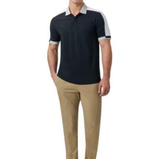 POLO CUELLO CAMISERO BLANCO/NEGRO NEXT CO