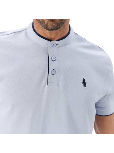 POLO CUELLO MAO AZUL CIELO HPC POLO - Imagen 3