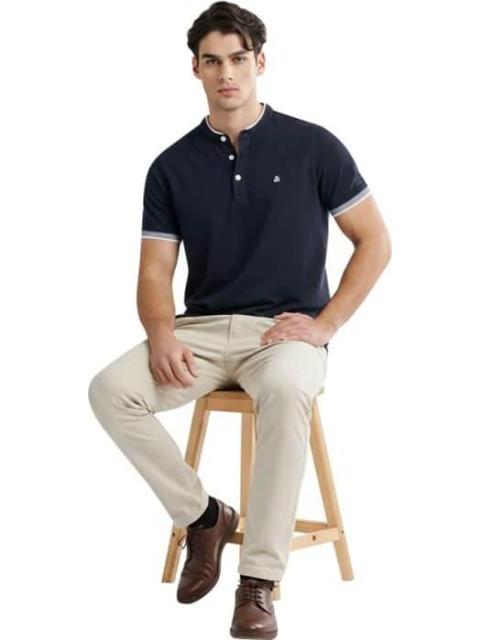 POLO CUELLO MAO AZUL MARINO NEXT CO - Imagen 3