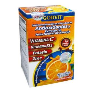 POLVO C VITAMINA C ANTIOXIDANTES VITAMINA D3 POTASIO Y ZINC C 10 GN+VIDA