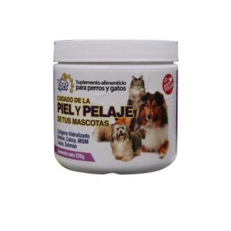 POLVO CUIDADO DE LA PIEL Y PELAJE DE TUS MASCOTAS SABOR POLLO 220 YPET SUPLEMENTOS ALIMENTICIOS PARA PERROS Y GAT