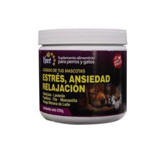 POLVO ESTRES ANSIEDAD RELAJACION SABOR POLLO 220 GRS (TARRO) VALE YPET SUPLEMENTOS ALIMENTICIOS PARA PERROS Y GAT