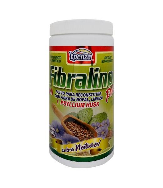 POLVO FIBRALINO PLUS (PSYLLIUM HUSK ) SABOR NATURAL 480 GR PARA R SOLO PARA DIABETICOS