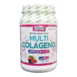 POLVO MULTI COLAGENO 1.100 KG SABOR FRUTOS ROJOS TIPO IIIIIIV Y X SOLO PARA DIABETICOS