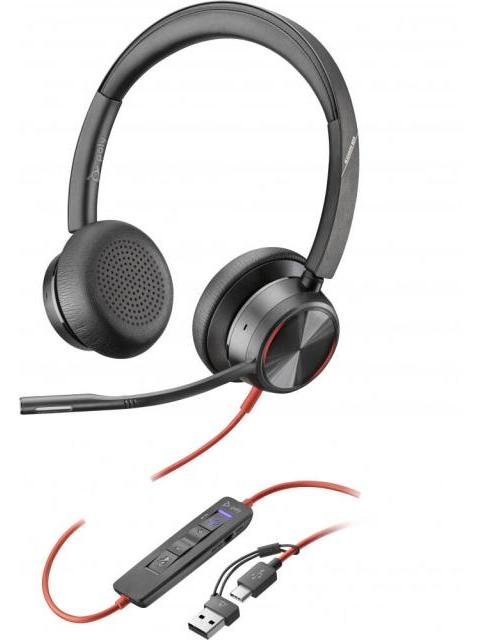 POLY AUDIFONOS BLACKWIRE 8225 ALAMBRICO USB - Imagen 9
