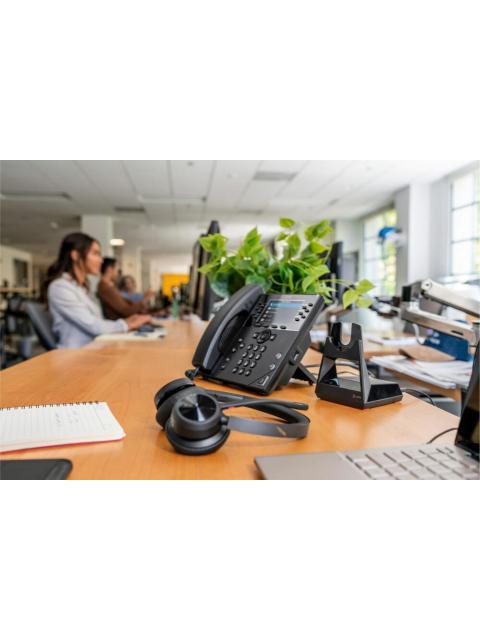 POLY AUDIFONOS CON MICROFONO VOYAGER 4320 MS CON BASE BLUETOOTH INALAMBRICO NEGRO - Imagen 8