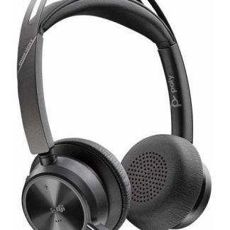 POLY AUDIFONOS VOYAGER FOCUS 2 ALAMBRICO USB INCLUYE BASE DE CARGA