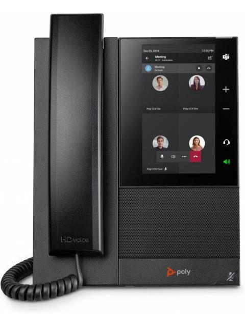 POLY TELEFONO IP CCX 505 5 ALAMBRICO 24 LINEAS ALTAVOZ NEGRO - Imagen 5