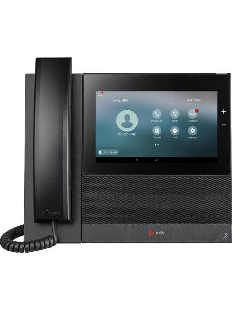 POLY TELEFONO IP CCX 600 CON PANTALLA 7 WIFI-BLUETOOTH 24 LINEAS ALTAVOZ NEGRO - Imagen 4