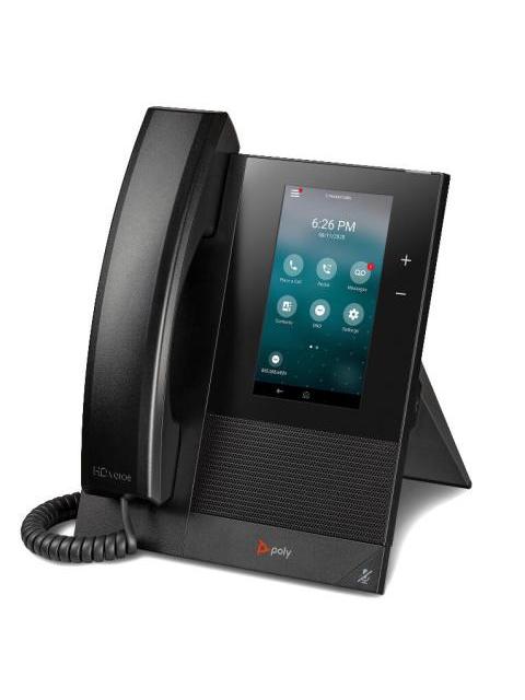 POLY TELEFONO IP CON PANTALLA 5 CCX 400 ALAMBRICO ALTAVOZ NEGRO - Imagen 3