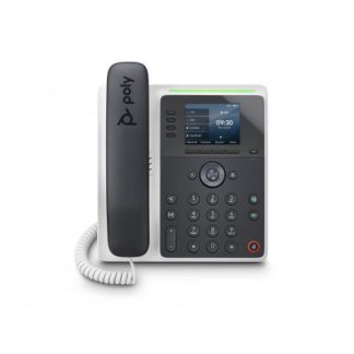 ?POLY TELEFONO IP EDGE E220 CON PANTALLA 2.8 ALAMBRICO 4 LINEAS ALTAVOZ NEGRO-BLANCO