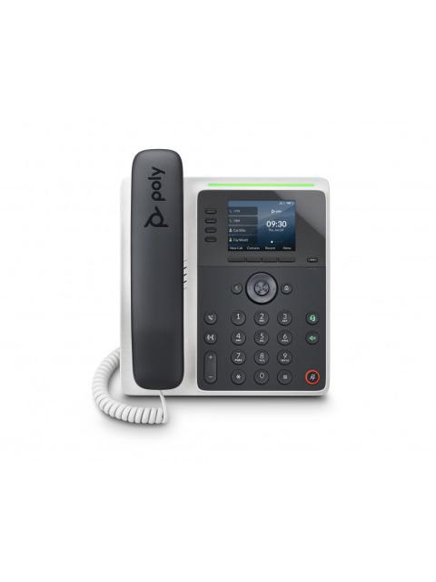?POLY TELEFONO IP EDGE E220 CON PANTALLA 2.8 ALAMBRICO 4 LINEAS ALTAVOZ NEGRO-BLANCO