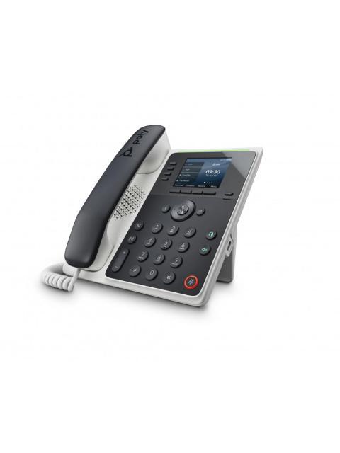 ?POLY TELEFONO IP EDGE E220 CON PANTALLA 2.8 ALAMBRICO 4 LINEAS ALTAVOZ NEGRO-BLANCO - Imagen 3