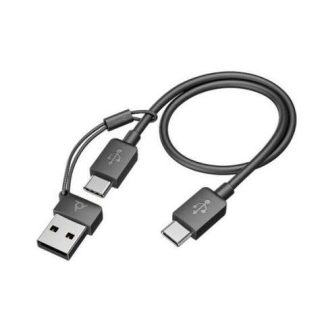 POLY VOYAGER FOCUS 2 ADAPTADOR USBC-A BINAURAL CERTIFICACION ZOOM