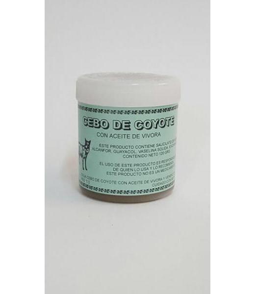 POMADA CEBO DE COYOTE 125GR.CON ACEITE DE VIBORA YERBO VITAL