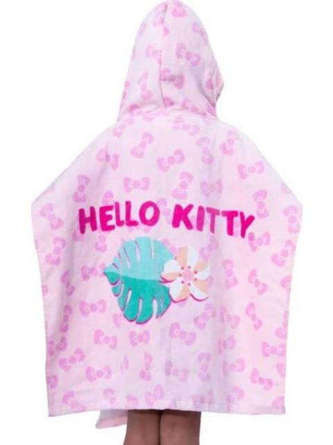 PONCHO CON CAPUCH A PARA ALBERCA INFANTIL 60 CM X 60 CM- 3 A 8 AÑOS MULTICOLOR HELLO KITTY - Imagen 4