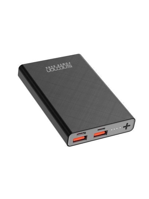 POWER BANK NPW05TC NECNON 5000MAH ENTRADA Y SALIDA DOBLE USB 5V-2.1 Y TIPO C 5V-2.1A. 1 A 2 CARGAS INDICADOR DE CARGA CON LUZ LED BATERIA DE 5 000 MAH - Imagen 3