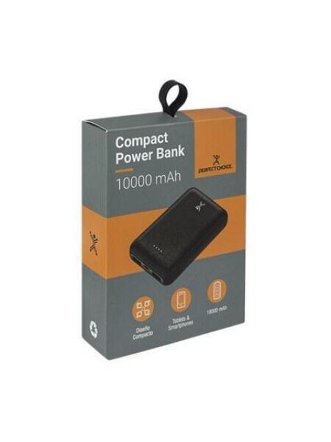 CARGADOR PORTATIL PERFECT CHOICE POWER BANK COMPACTO 10.000MAH NEGRO - Imagen 4