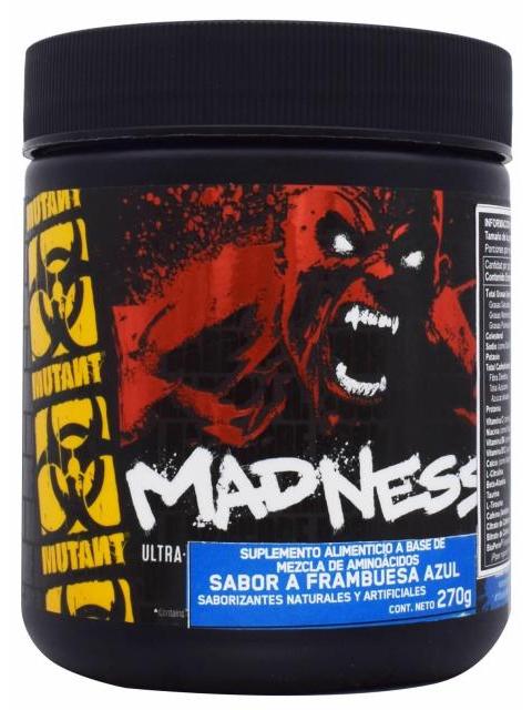 PRE WORKOUT MADNESS FRAMBUESA AZUL 270 G MUTANT
