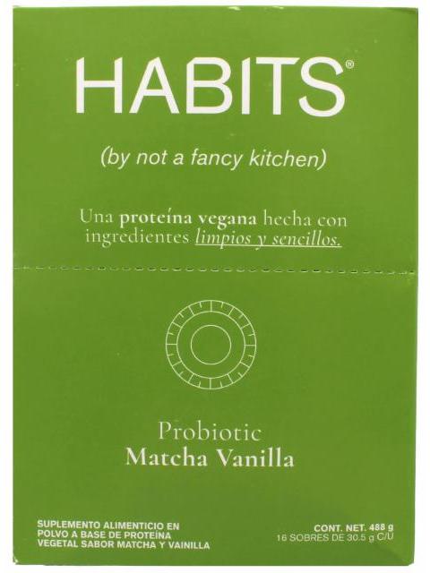 PROTEINA VEGETAL MATCHA VANILLA 30.5 G HABITS P 16