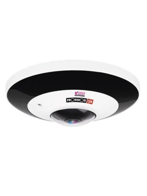 PROVISION-ISR CAMARA DE SEGURIDAD IP FISHEYE IR PARA INTERIORES-EXTERIORES FEI-360IPN-V3 ALAMBRICO 2160 X 2160 PIXELES DIA-NOCHE