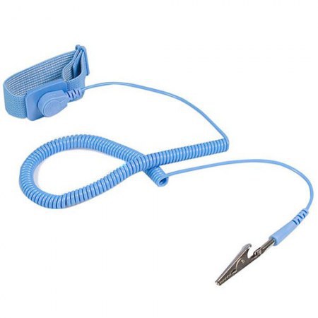 STARTECH PULSERA ANTIESTATICA C. CABLE A TIERRA ESD AZUL SWS100