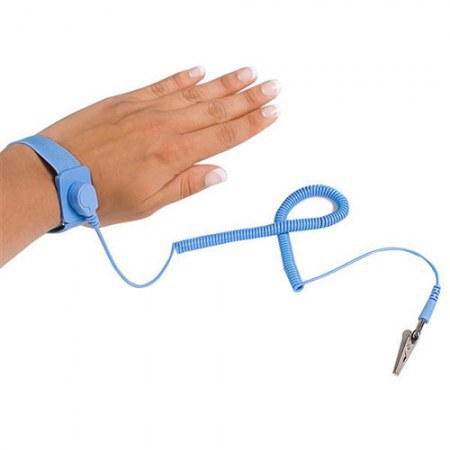 STARTECH PULSERA ANTIESTATICA C. CABLE A TIERRA ESD AZUL SWS100 - Imagen 2