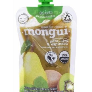 PURE PERA KIWI ESPINACA 100 G MONGUI