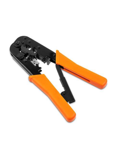 QIAN PINZA PONCHADORA QYZ-042CT RJ-11-RJ-45 NEGRO-NARANJA - Imagen 3