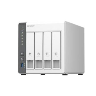 QNAP TS-433 NAS DE 4 BAHIAS ARM CORTEX-A55 2.00GHZ SATA III BLANCO ? NO INCLUYE DISCO DURO