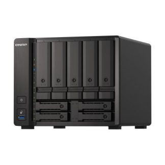 QNAP TS-H973AX-8G NAS DE 9 BAHIAS 8GB AMD RYZEN V1500B 2.20GHZ SATA NEGRO ? NO INCLUYE DISCOS DUROS