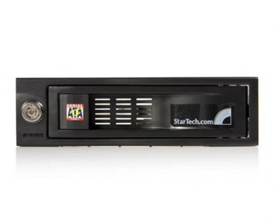 STARTECH HSB100SATBK RACK MOVIL DE ALUMINIO DE 5.25 PARA UN DISCO DURO HDD SATA DE 3.5 SIN BANDEJA - HOT SWAP - Imagen 3