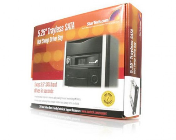 STARTECH HSB100SATBK RACK MOVIL DE ALUMINIO DE 5.25 PARA UN DISCO DURO HDD SATA DE 3.5 SIN BANDEJA - HOT SWAP - Imagen 6