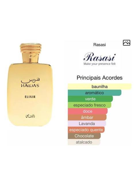 RASASI HAWAS ELIXIR EAU DE PARFUM HOMBRE 100ML FRAGANCIA DURADERA - Imagen 9