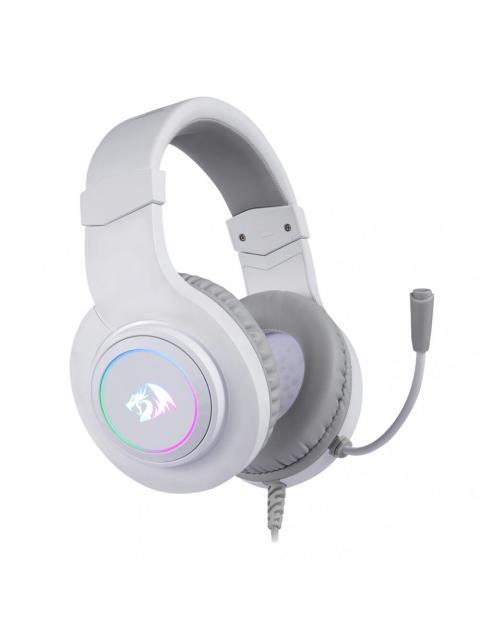 REDRAGON AUDIFONOS GAMER HYLAS RGB ALAMBRICO 2 METROS USB-A BLANCO