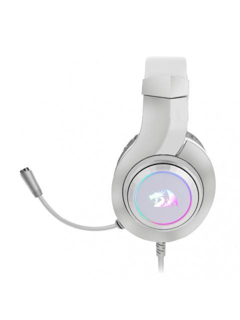 REDRAGON AUDIFONOS GAMER HYLAS RGB ALAMBRICO 2 METROS USB-A BLANCO - Imagen 4