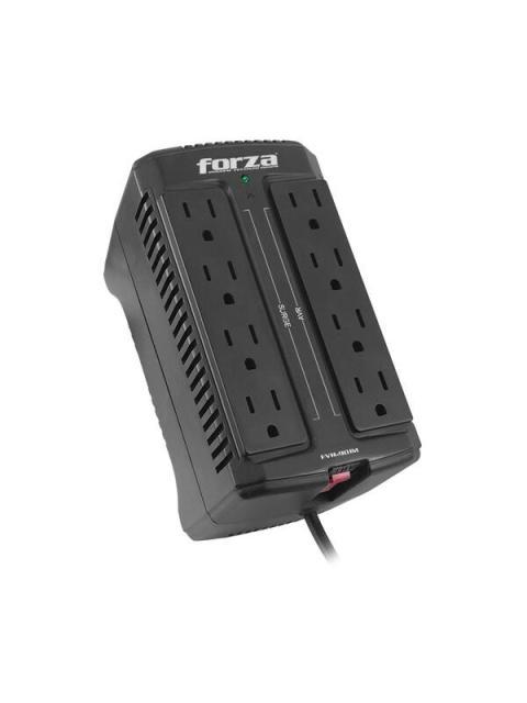 REGULADOR FORZA CAPACIDAD DE VOLTAJE 900VA-450W. 8 TOMAS DE CORRIENTE. - Imagen 4