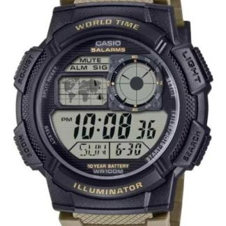 RELOJ CABALLERO NEGRO CASIO