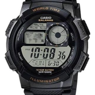 RELOJ DEPORTIVO NEGRO CASIO