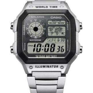 RELOJ DIGITAL PLATA CASIO