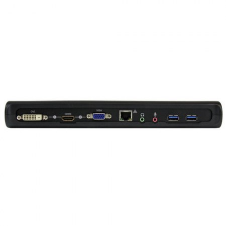 STARTECH DOCKING STATION PARA LAPTOPS 4X USB 3.0 HDMI DVI VGA NEGRO - Imagen 3