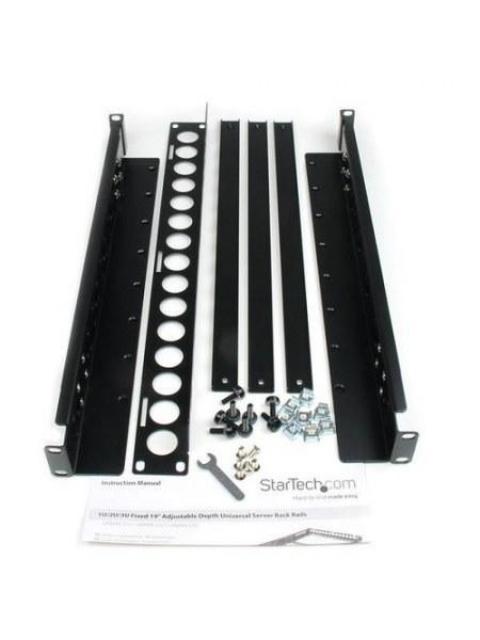 STARTECH RIELES AJUSTABLES PARA RACK 19 1U HASTA 25KG NEGRO - Imagen 4
