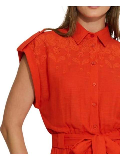 ROMPER CON BORDADO NARANJA HOLLY LAND - Imagen 4