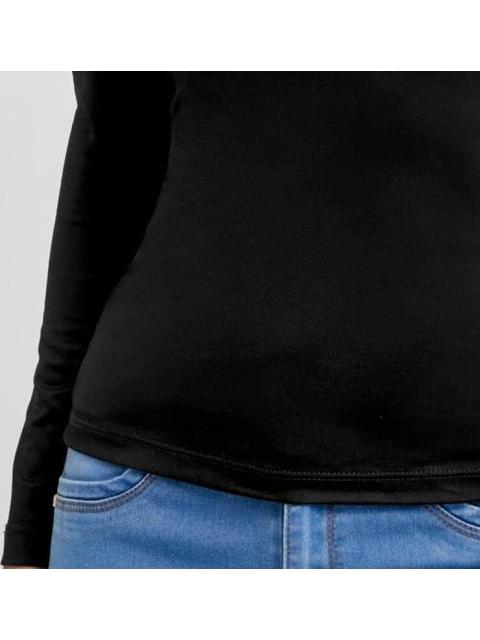 BLUSA MANGA LARGA NEGRO HOLLY LAND - Imagen 3