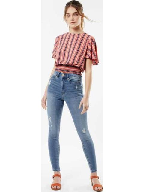 JEANS SUPERSKINNY CINTURA ALTA GRIS ATMOSPHERE DNM - Imagen 3