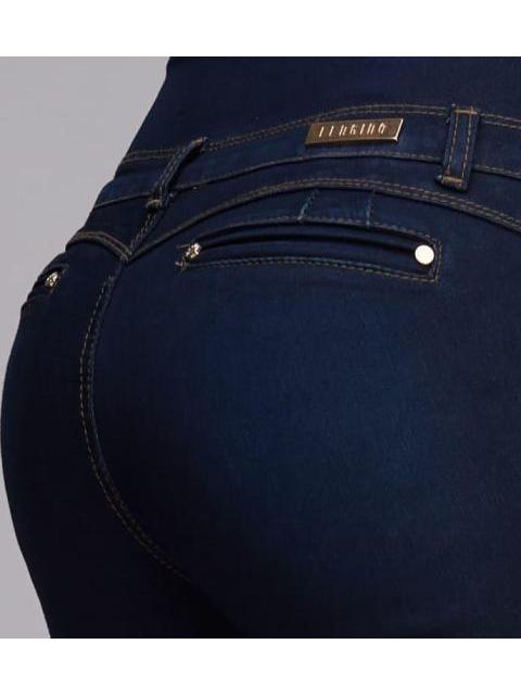 JEANS CINTURA SUPERALTA INDIGO FERGINO - Imagen 3