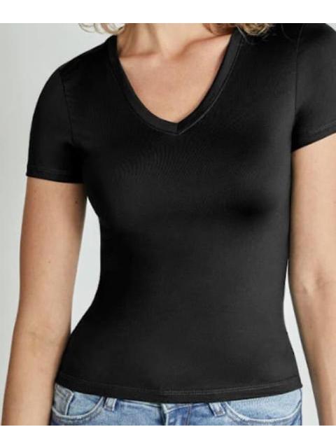 PLAYERA CUELLO V NEGRO HOLLY LAND - Imagen 3